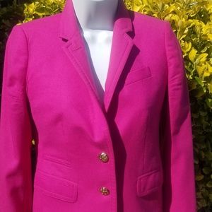 J Crew Schoolboy Blazer Pink  Fuchsia Size 00